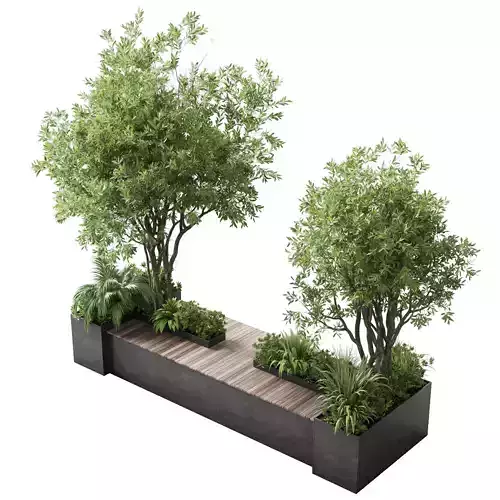 Urban Environment Urban Furniture Green Benches 35