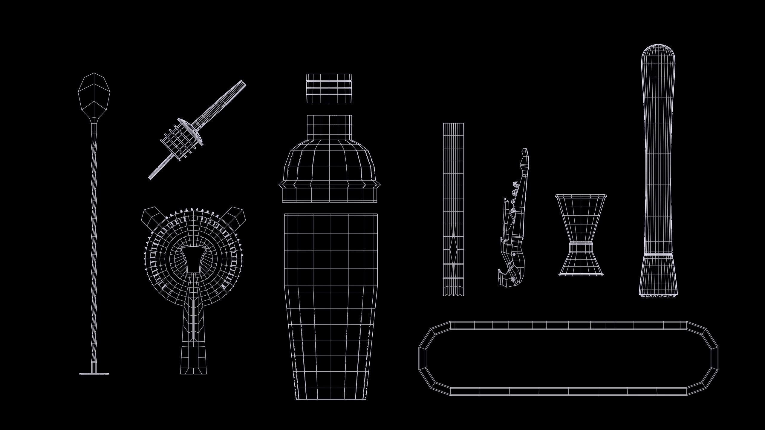 Cocktail Set bar 3D model_9