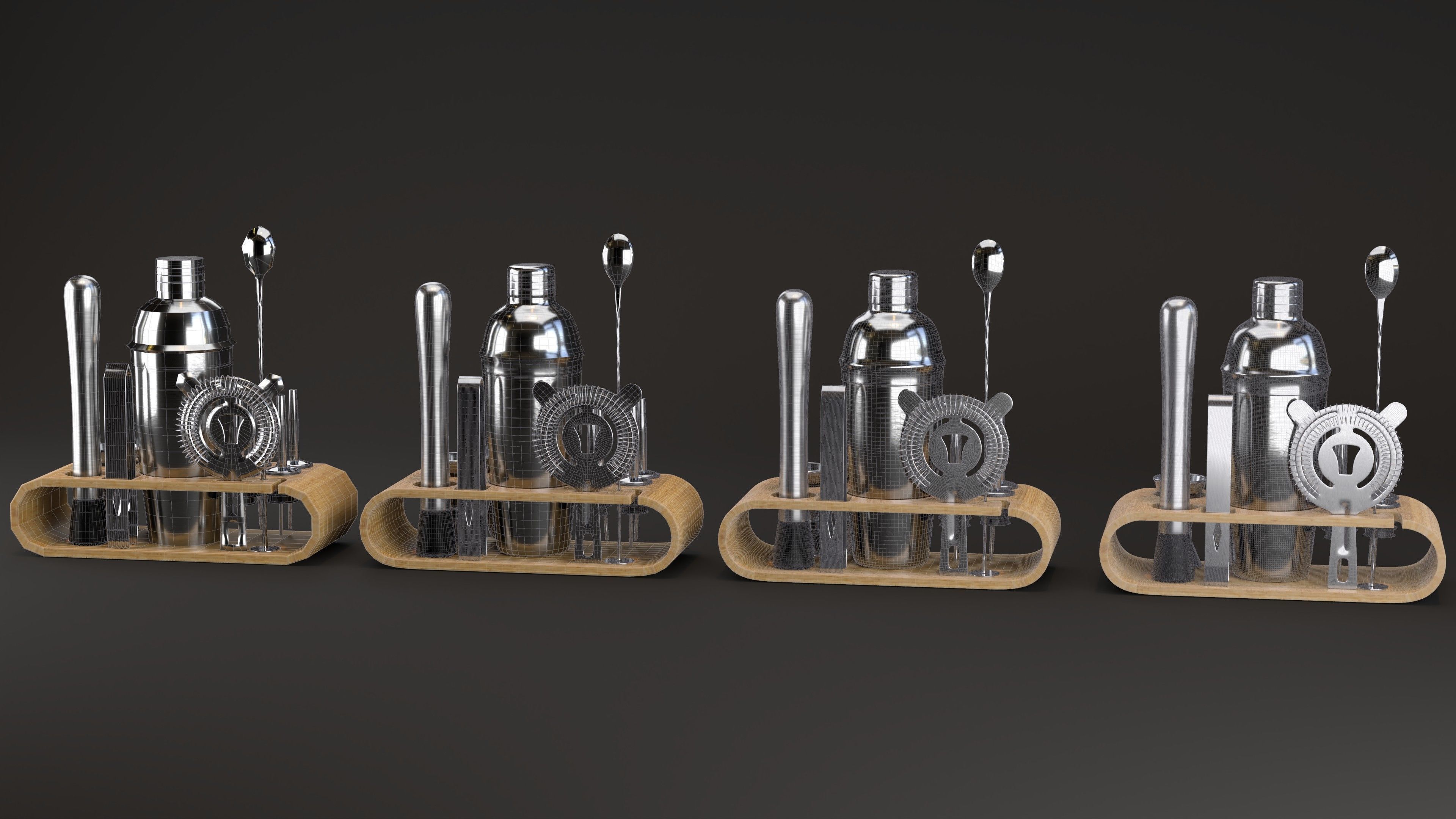 Cocktail Set bar 3D model_4