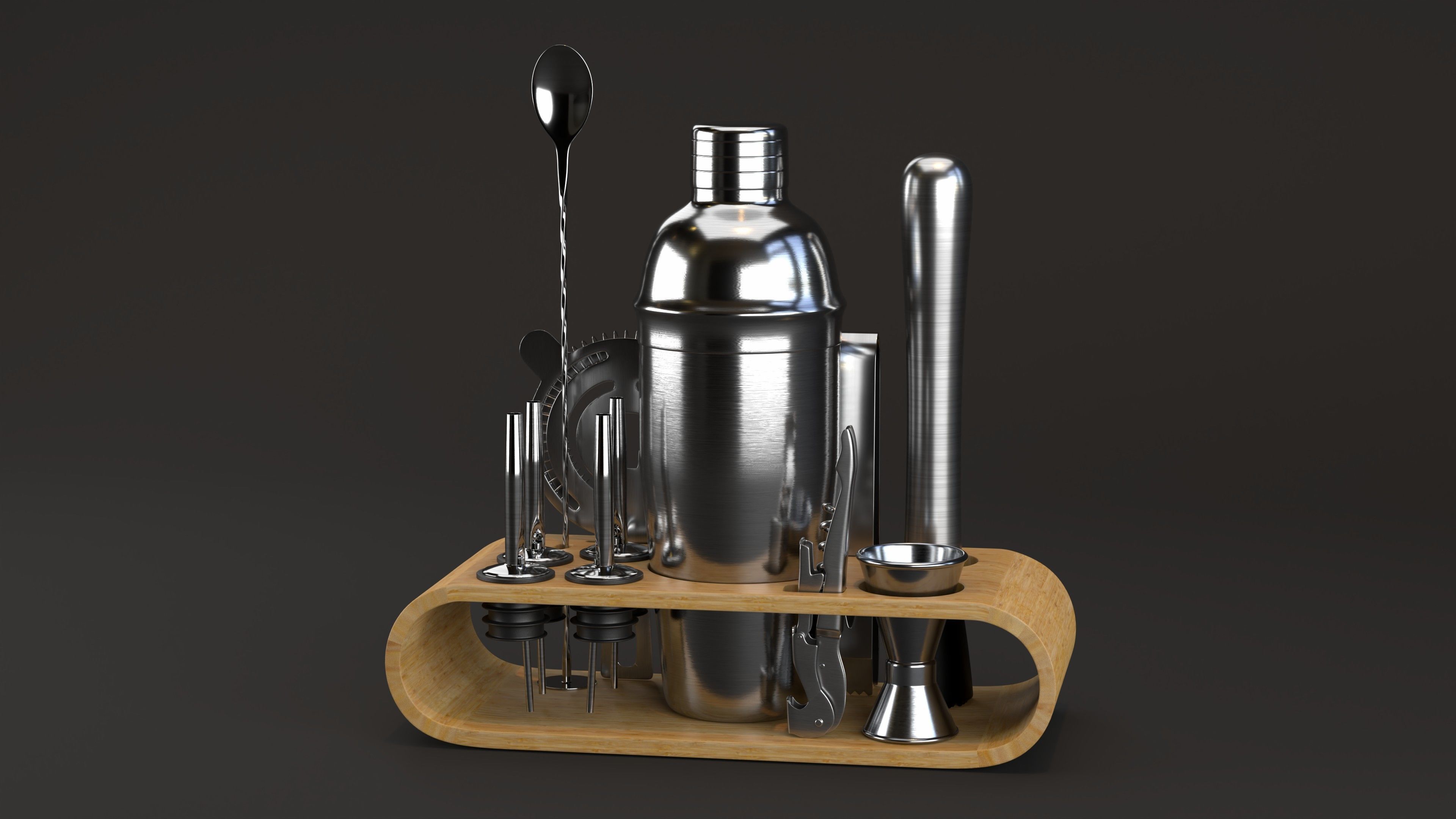 Cocktail Set bar 3D model_5