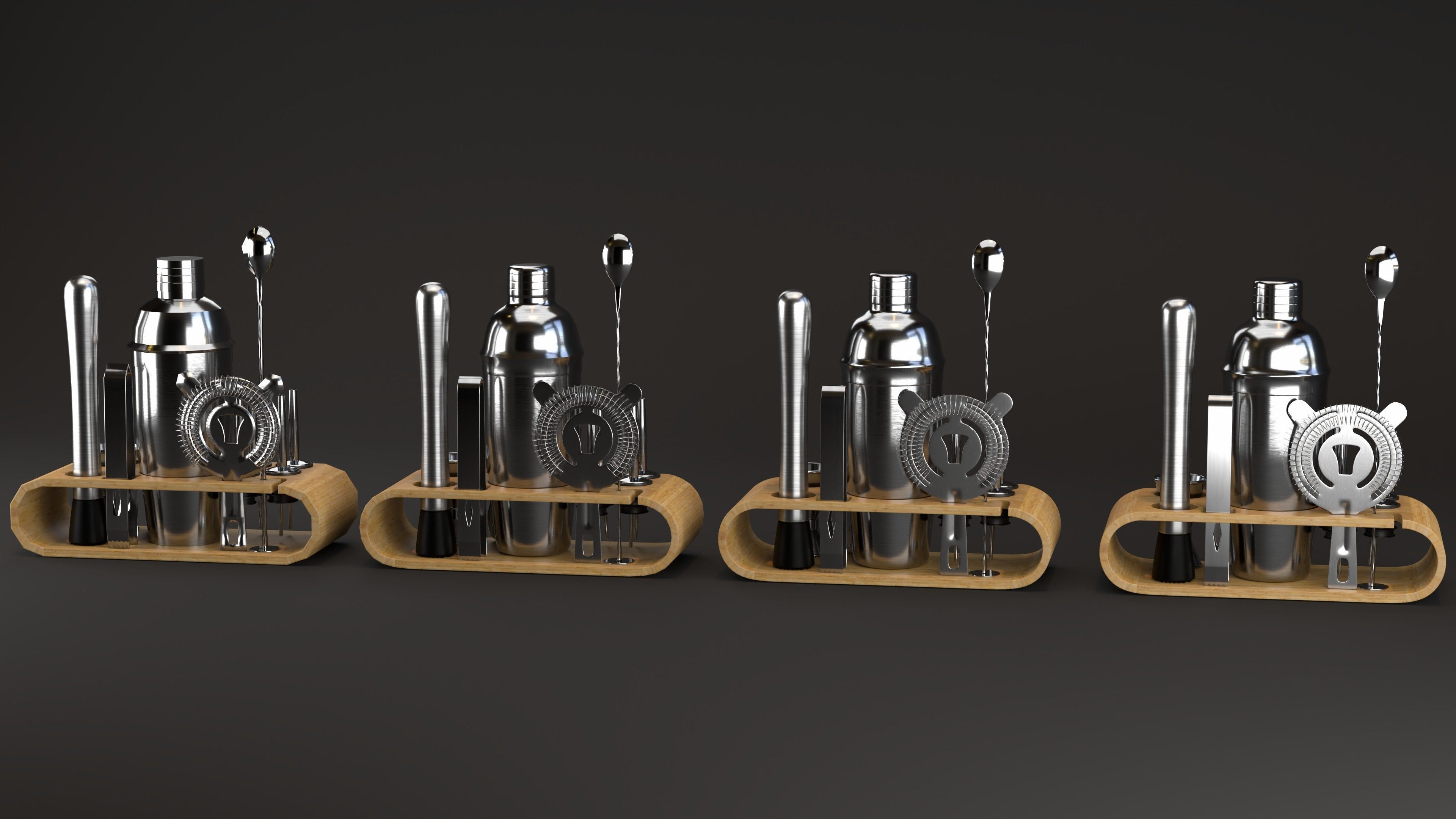 Cocktail Set bar 3D model_3