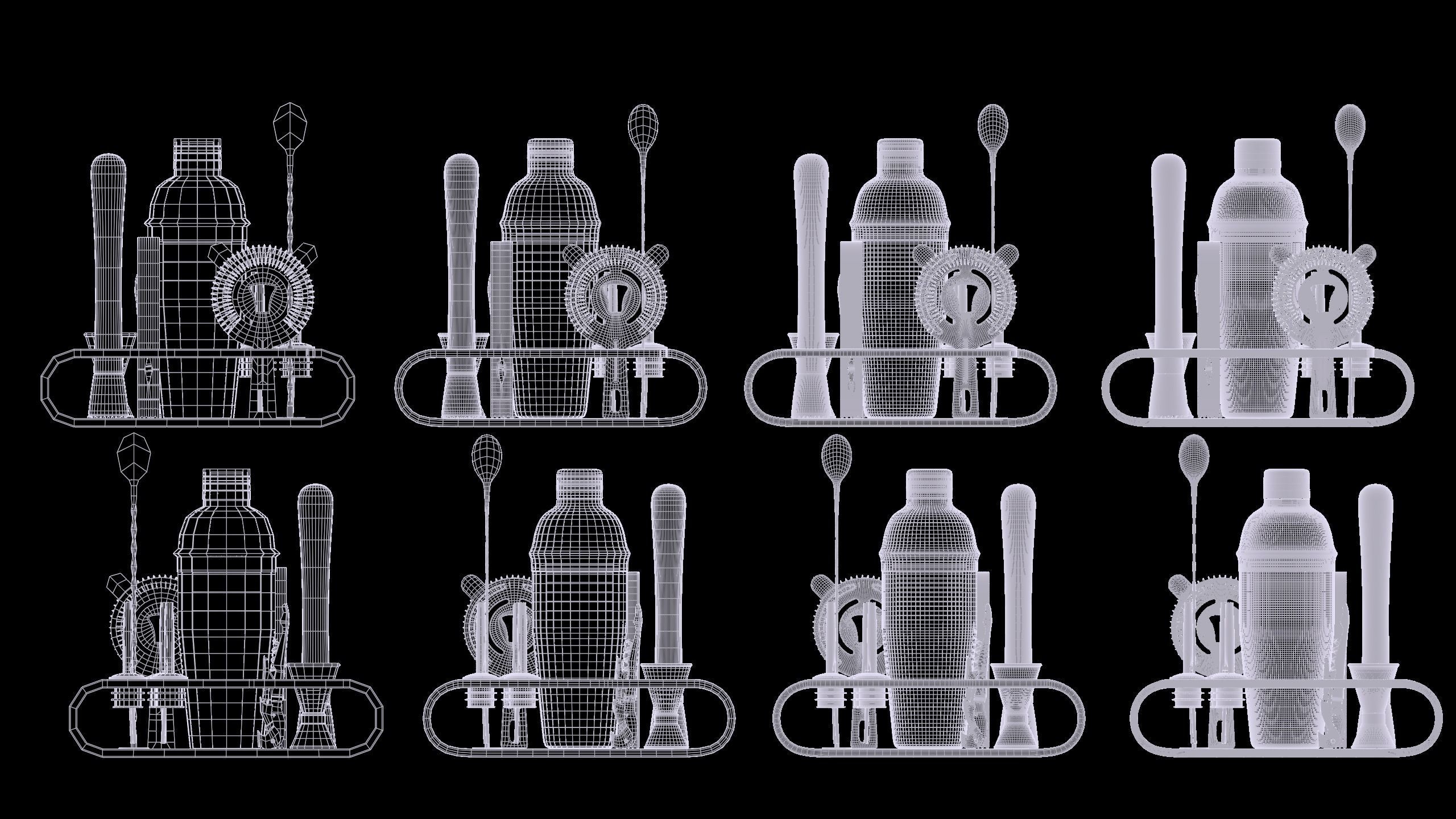 Cocktail Set bar 3D model_8