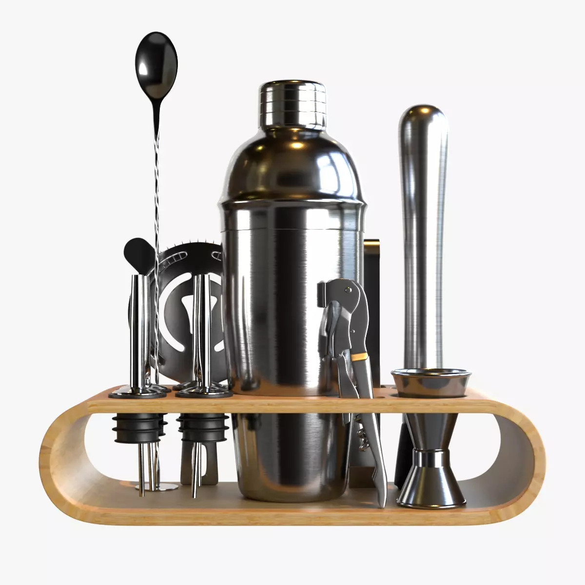 Cocktail Set bar 3D model_0