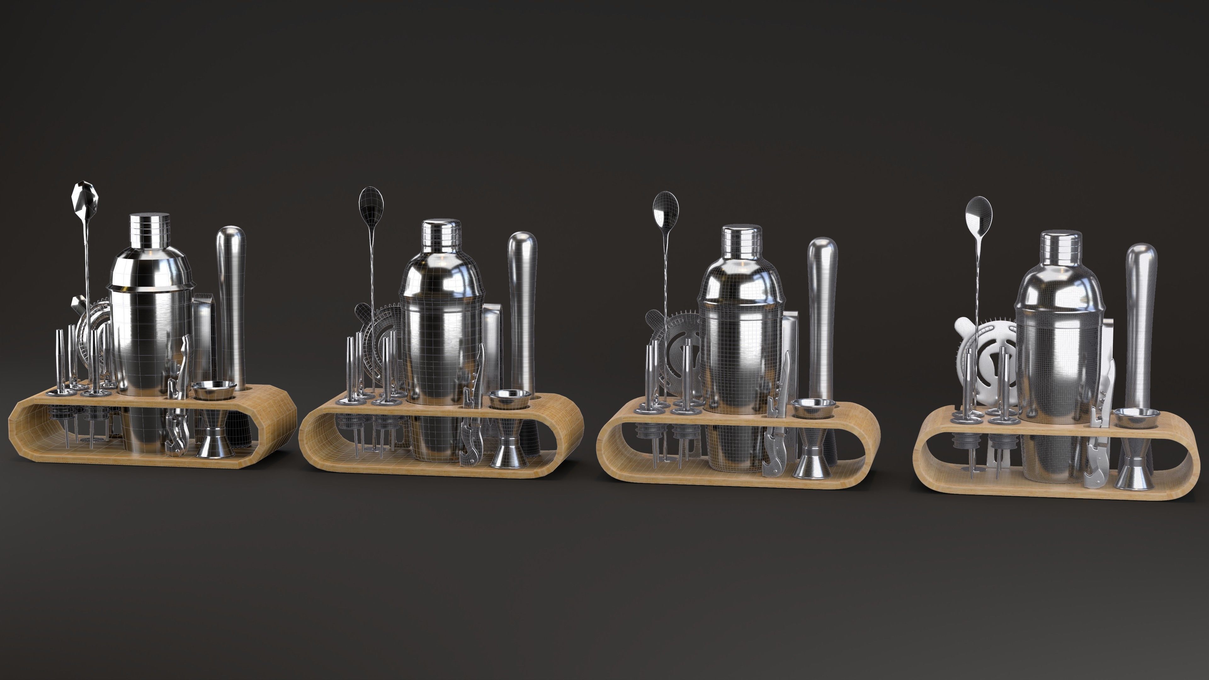Cocktail Set bar 3D model_2