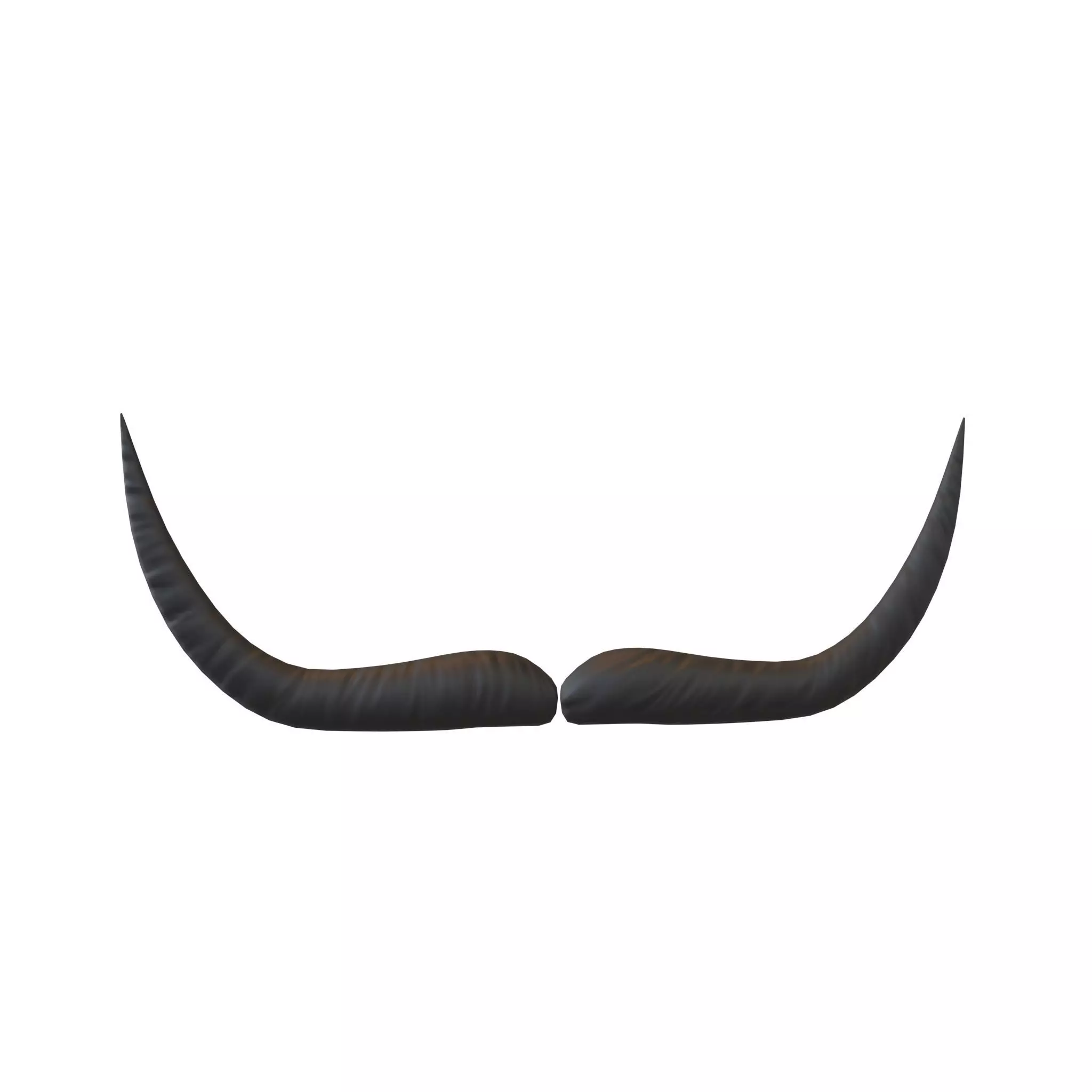 Cartoon Mustache v1 001 Low-poly 3D model_0