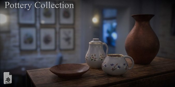 Pottery Collection 3D model
