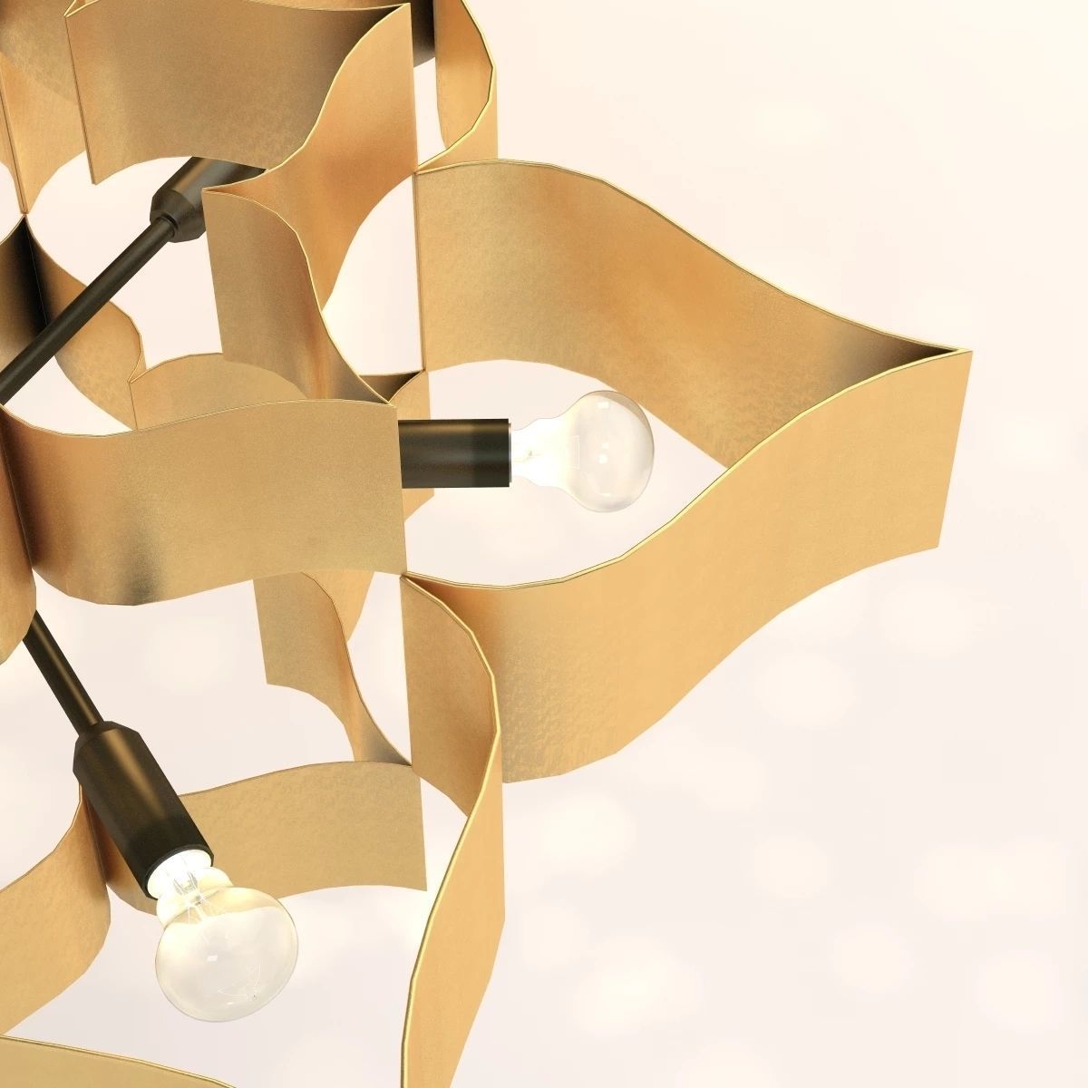 Grand Lotus Chandelier 3D model_3