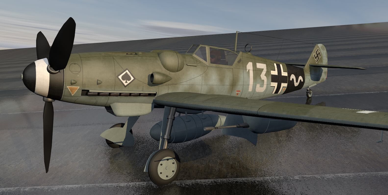 Messerschmitt Bf-109 G-14 3D model_7