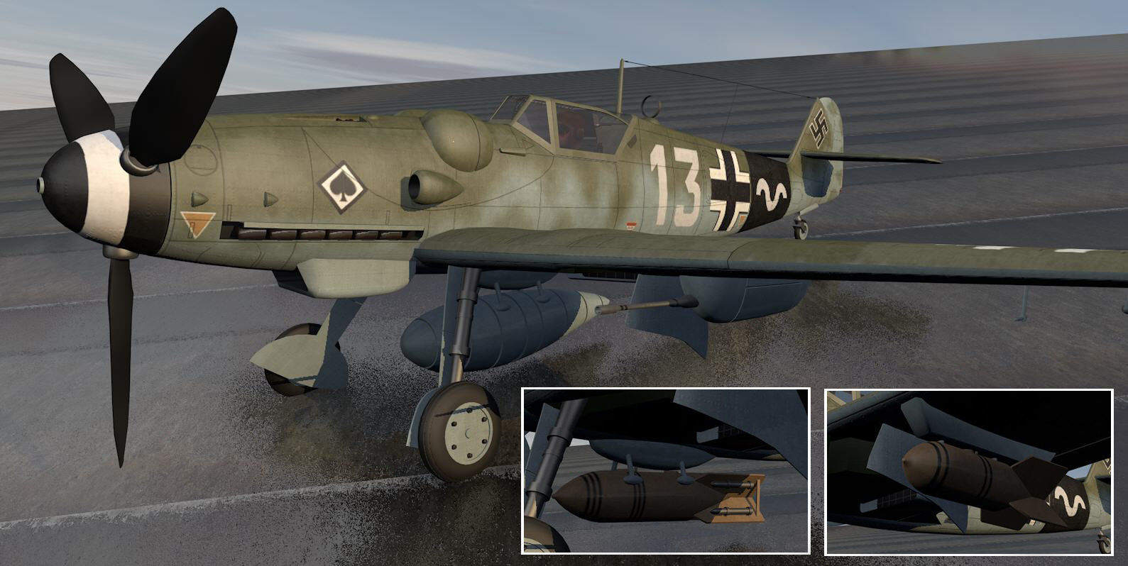 Messerschmitt Bf-109 G-14 3D model_8