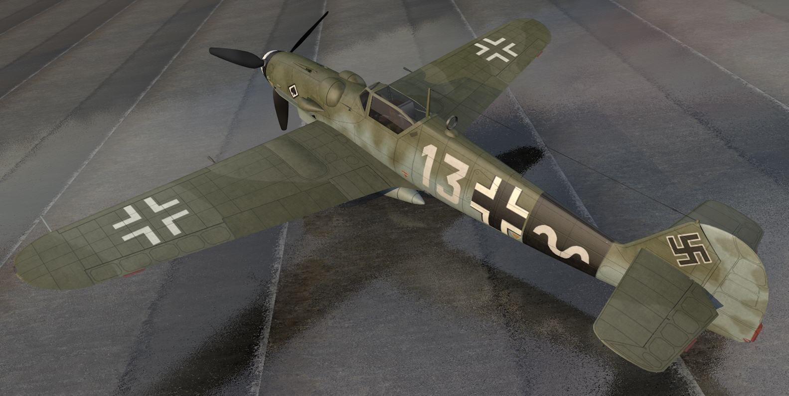 Messerschmitt Bf-109 G-14 3D model_1