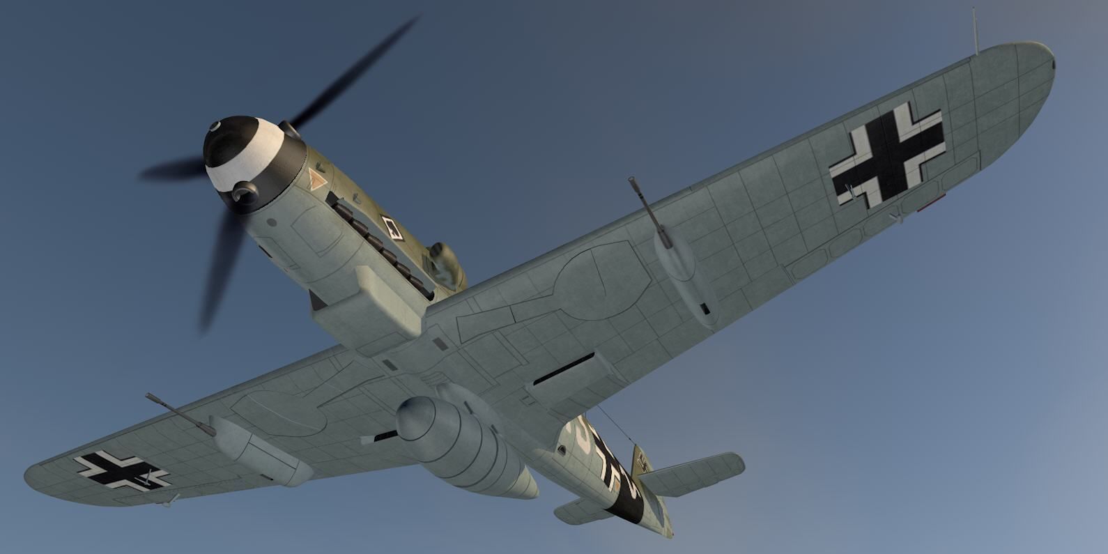 Messerschmitt Bf-109 G-14 3D model_12
