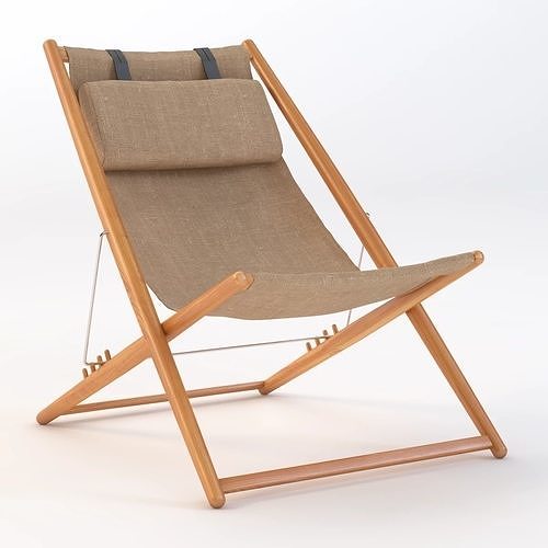 H55 sun lounge chair by Skargaarden 3D model