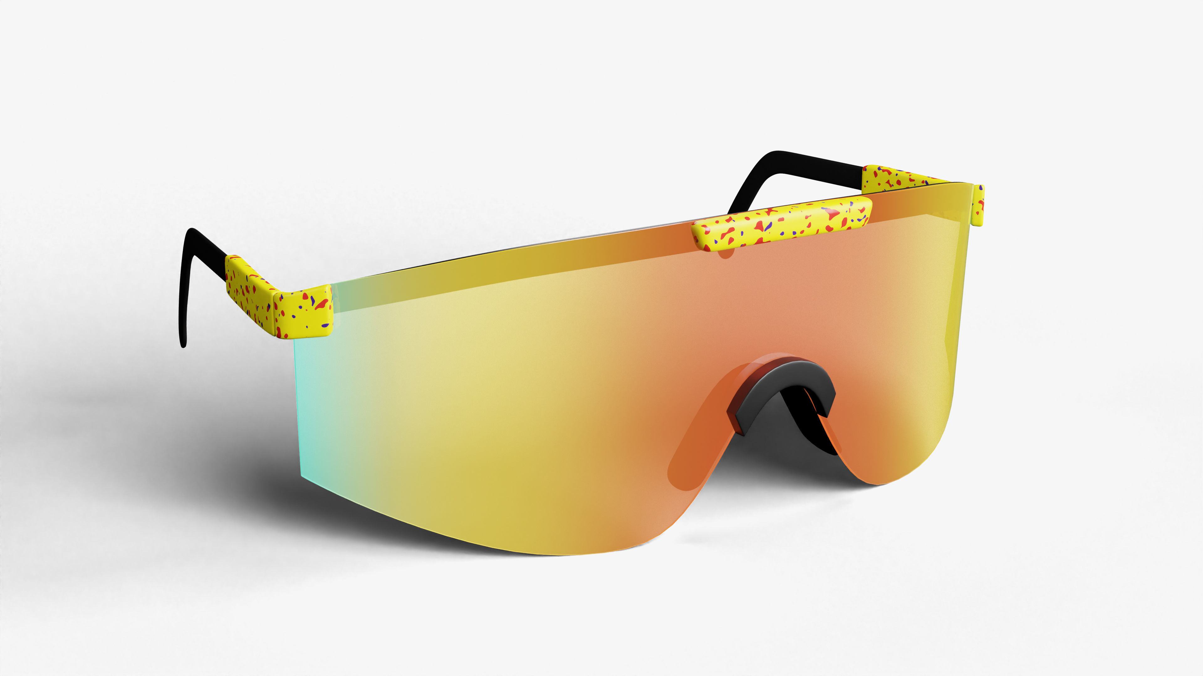 Pit Viper Sport Sunglasses Outdoor Sunglasses 3D Model Low-poly 3D model_3