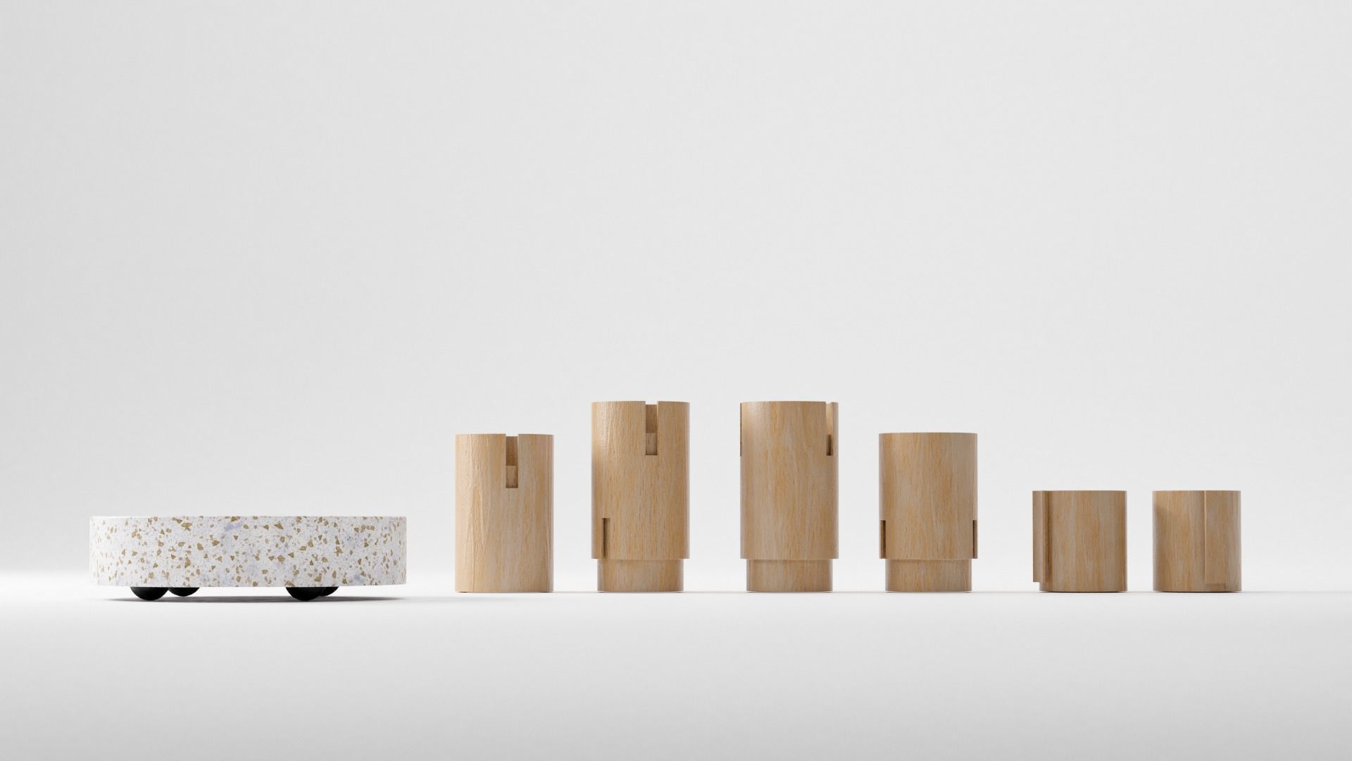 Plant Bamboo Rack 3D model rigged | CGTrader