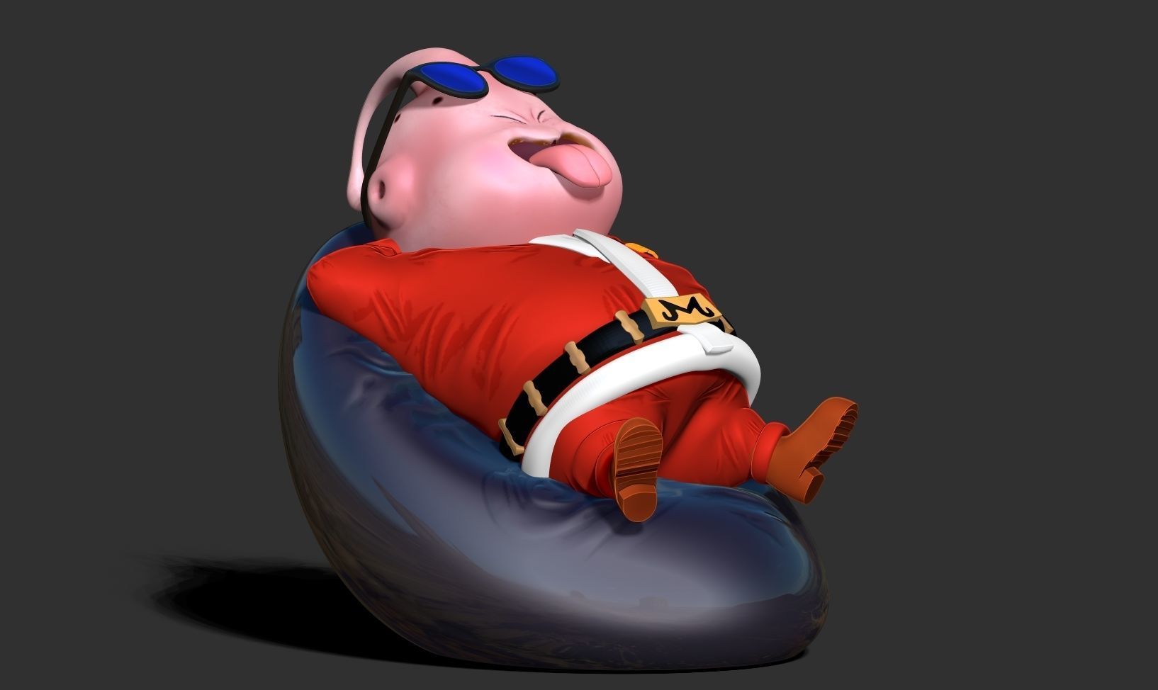 Santa Buu resting 3D print model_18