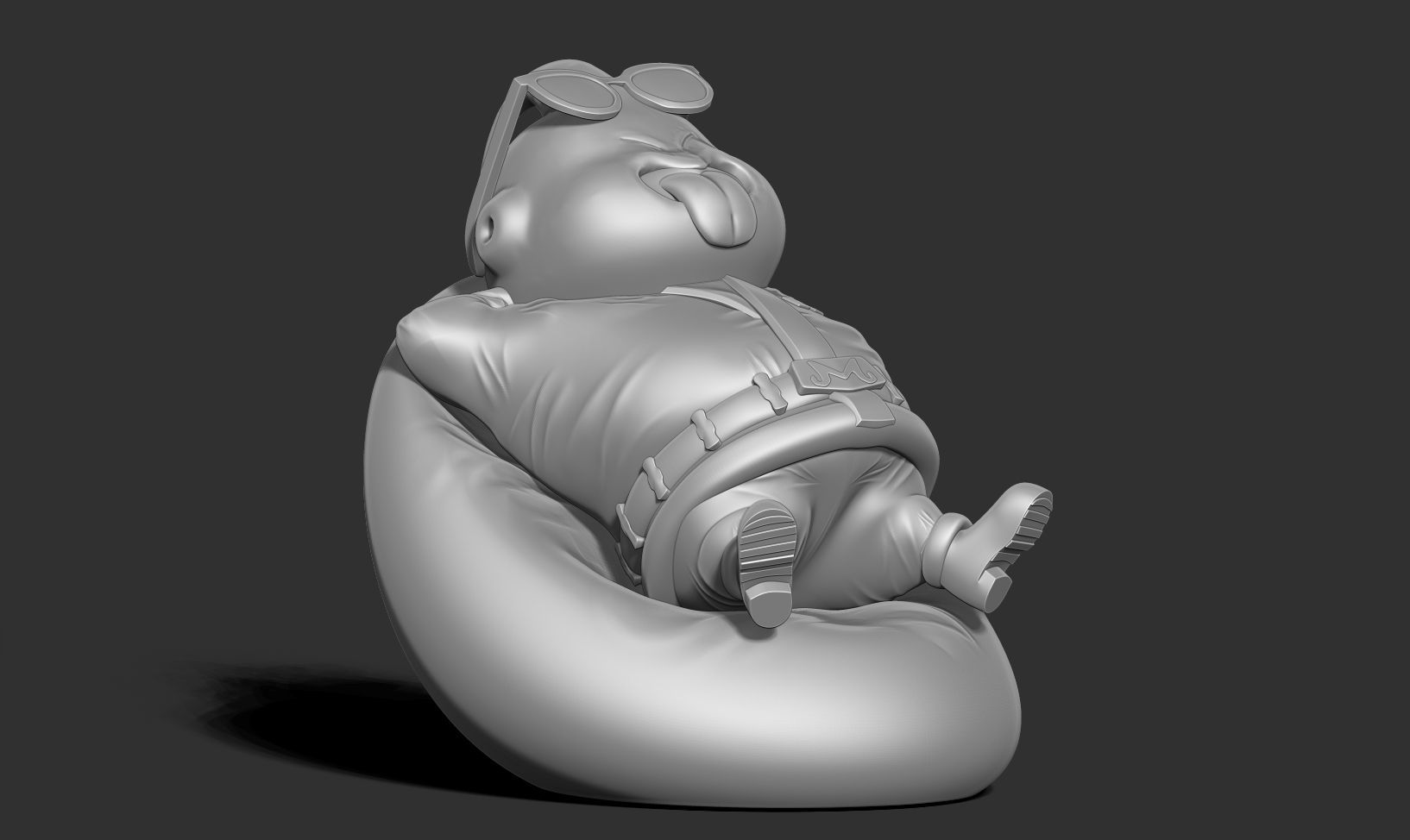 Santa Buu resting 3D print model_17