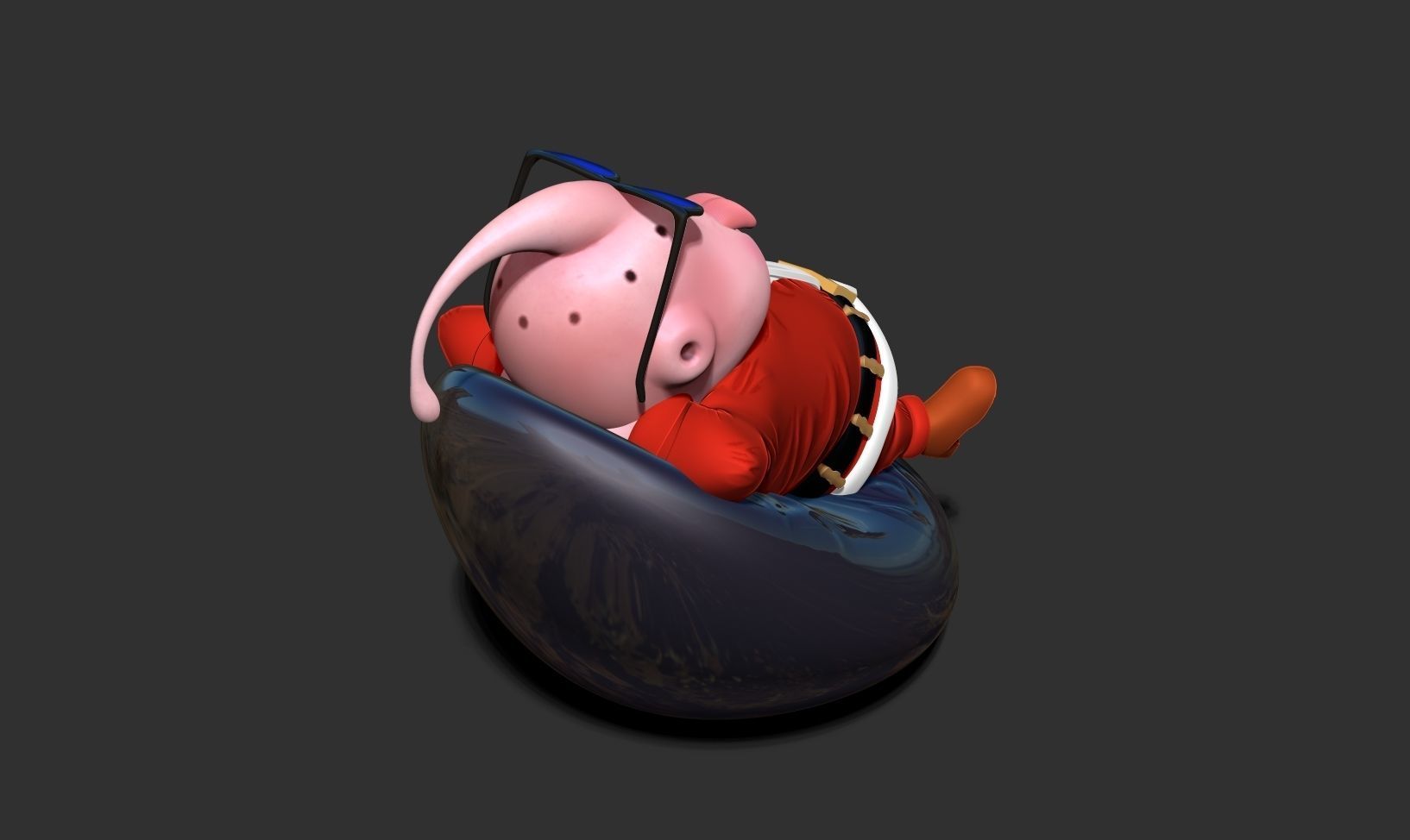 Santa Buu resting 3D print model_9