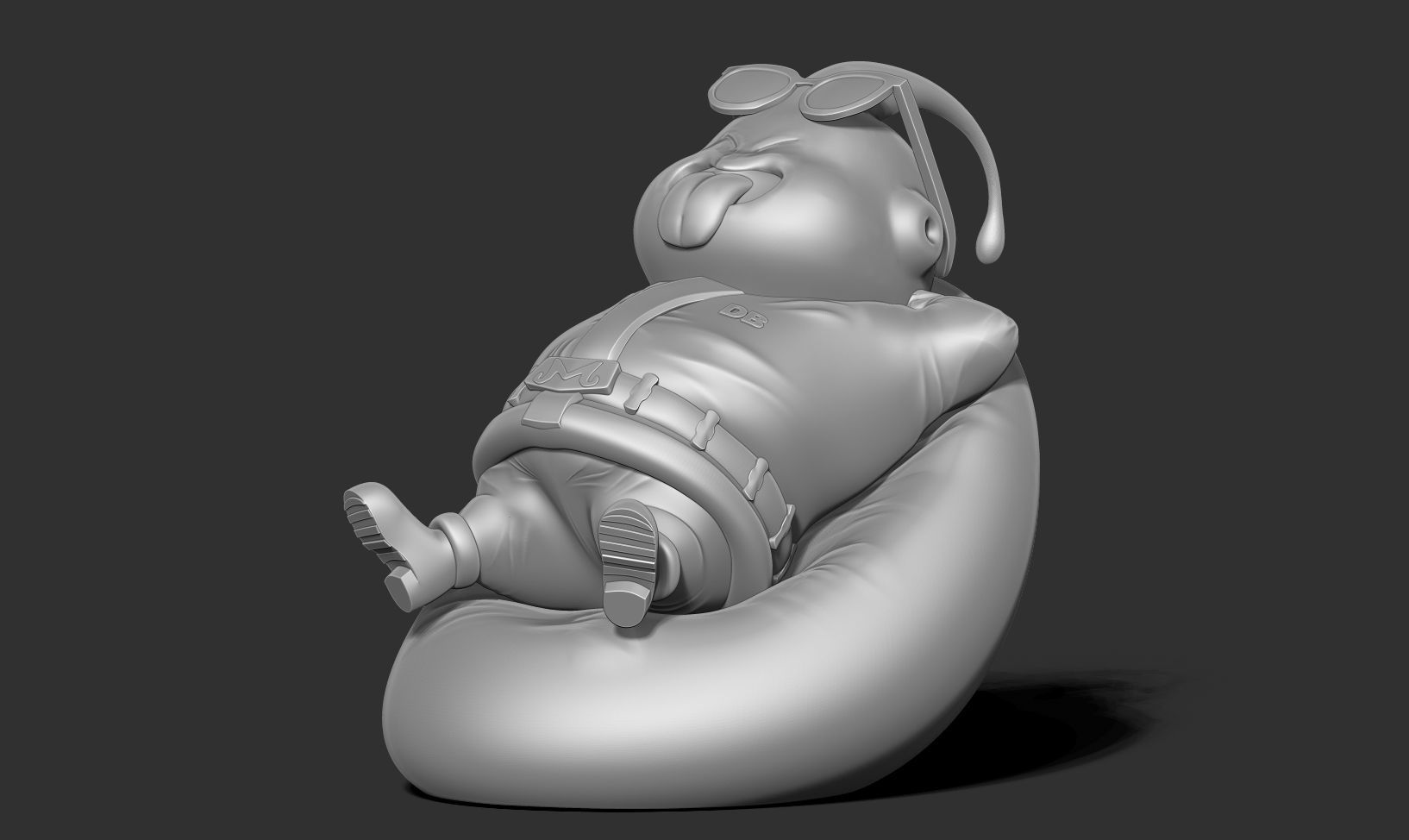 Santa Buu resting 3D print model_16