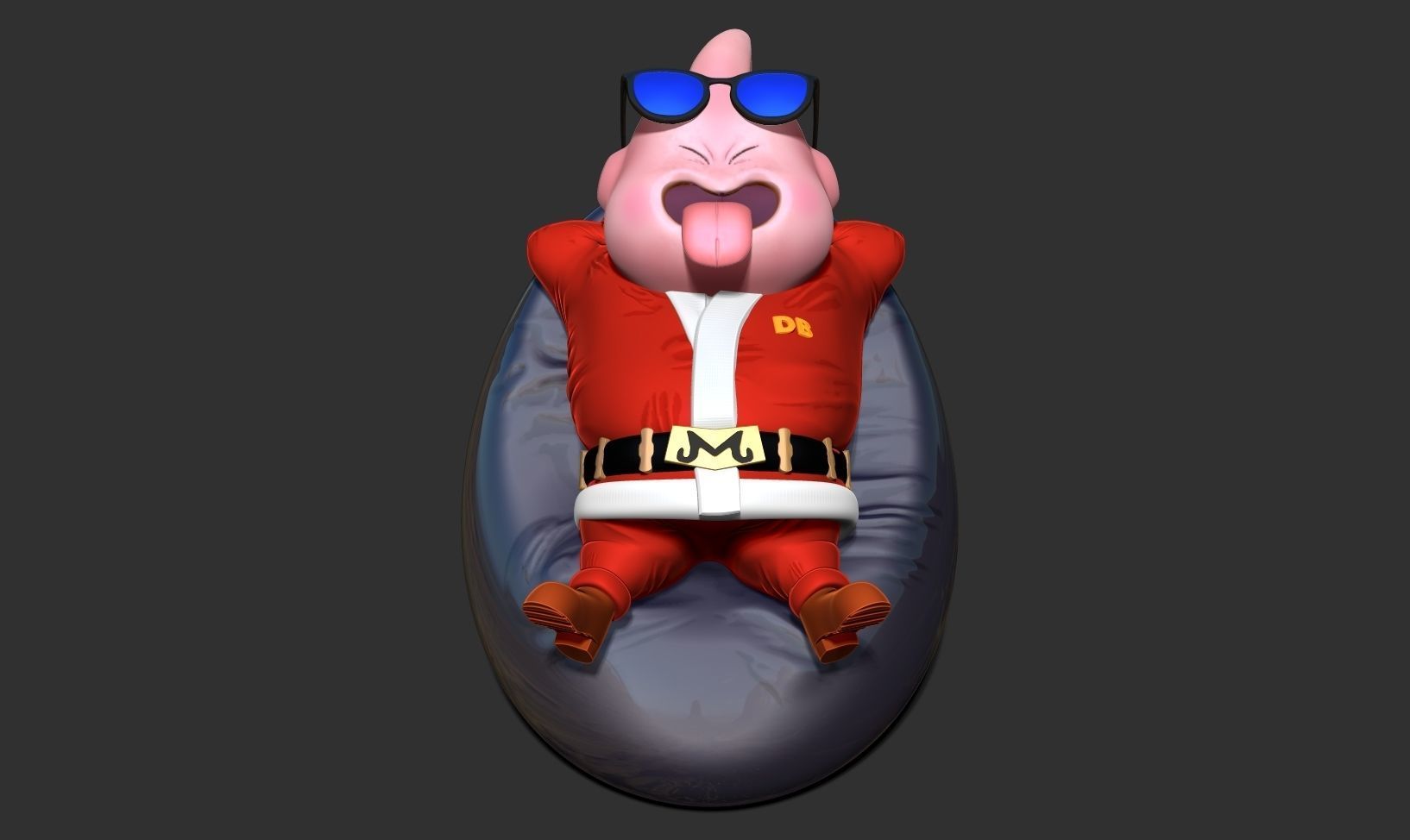 Santa Buu resting 3D print model_14