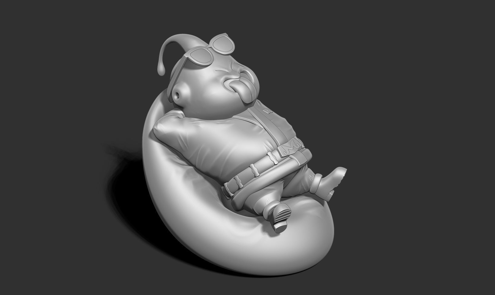 Santa Buu resting 3D print model_13