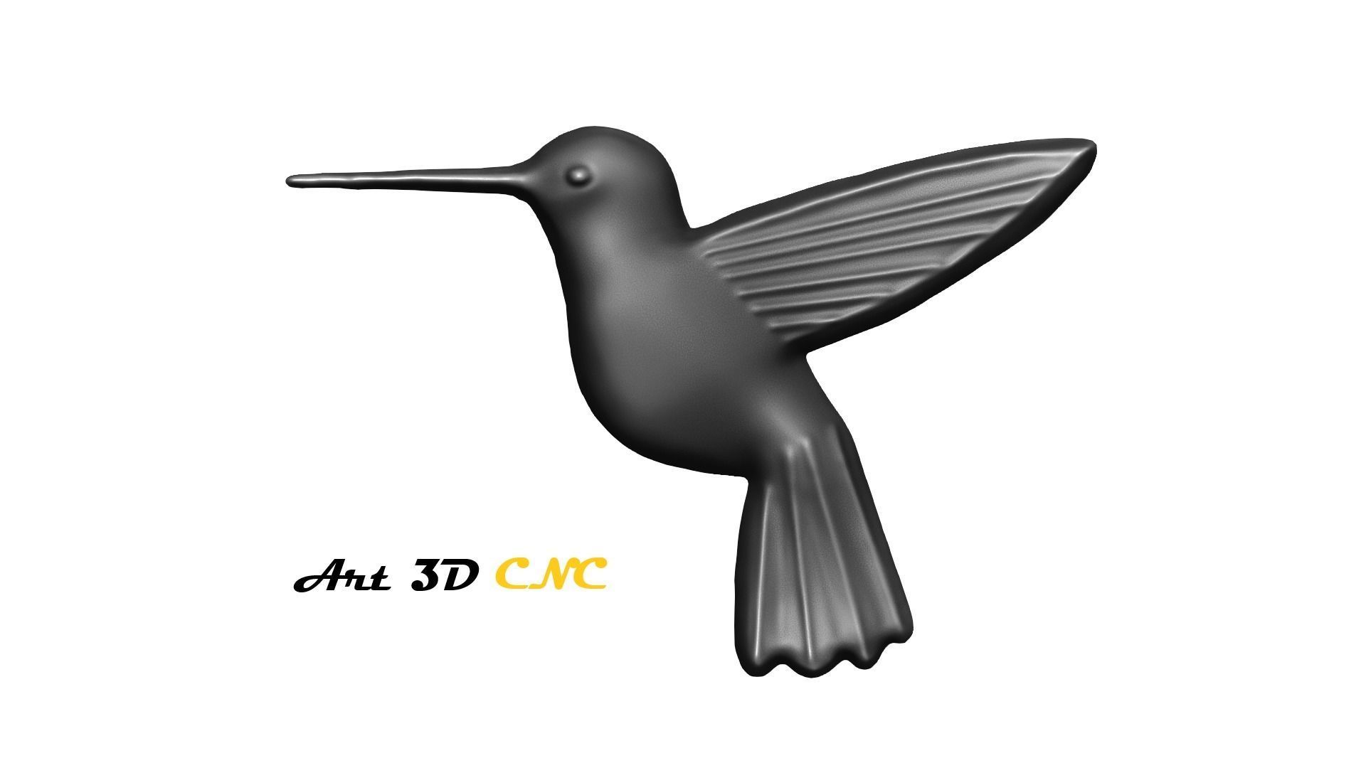Hummingbird Art CNC 3D print model_4