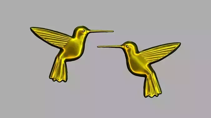 Hummingbird Art CNC 3D print model