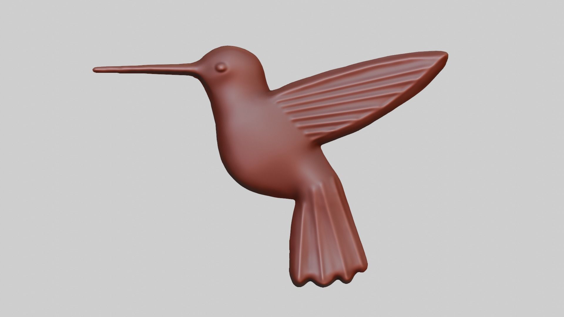 Hummingbird Art CNC 3D print model_5