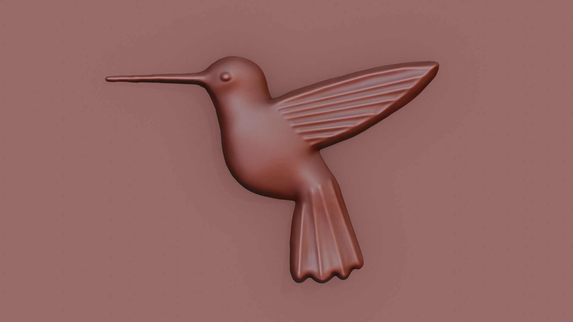 Hummingbird Art CNC 3D print model_9