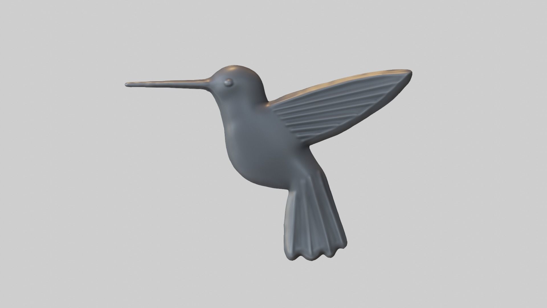 Hummingbird Art CNC 3D print model_8