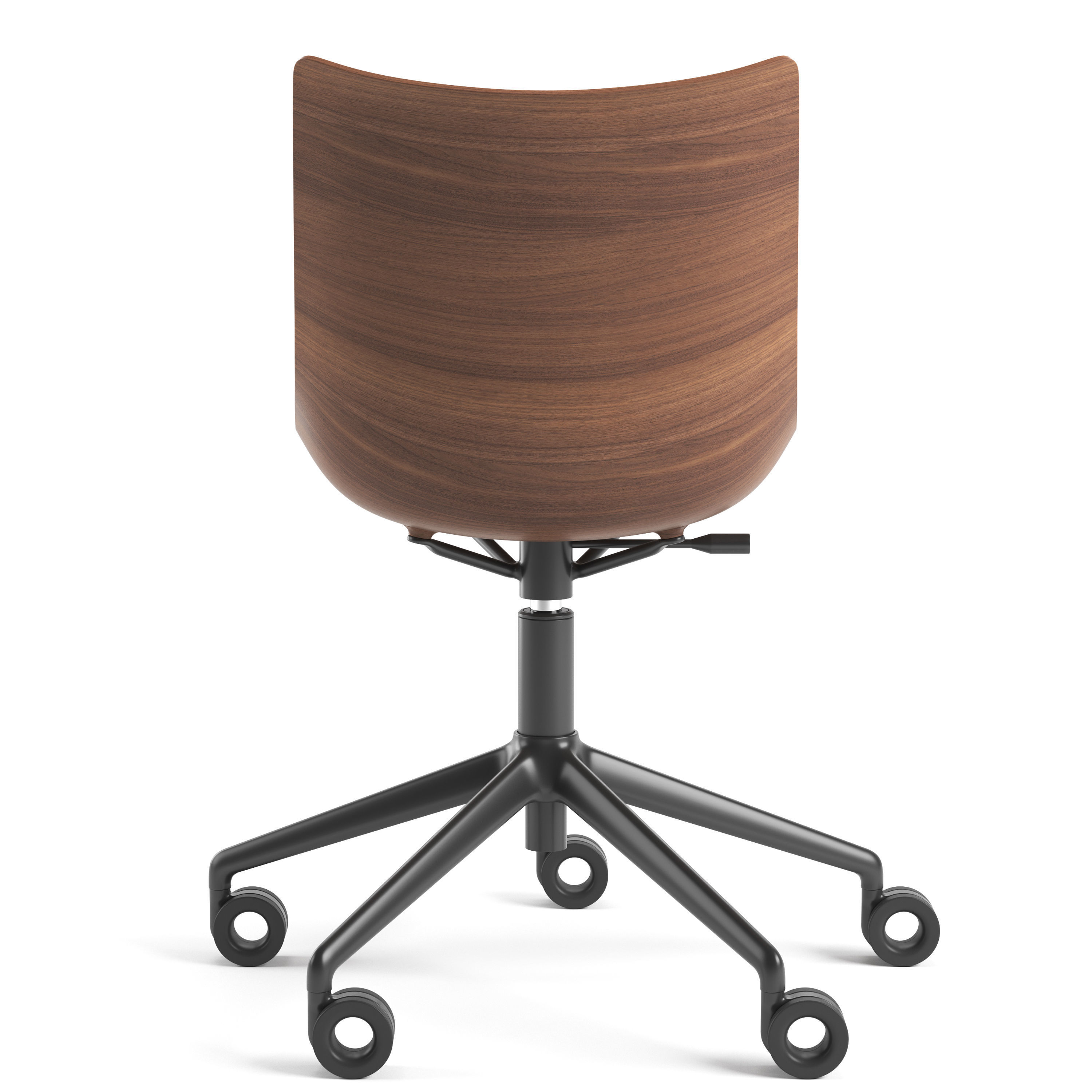 Kartell P Wood Chair 3D model_3