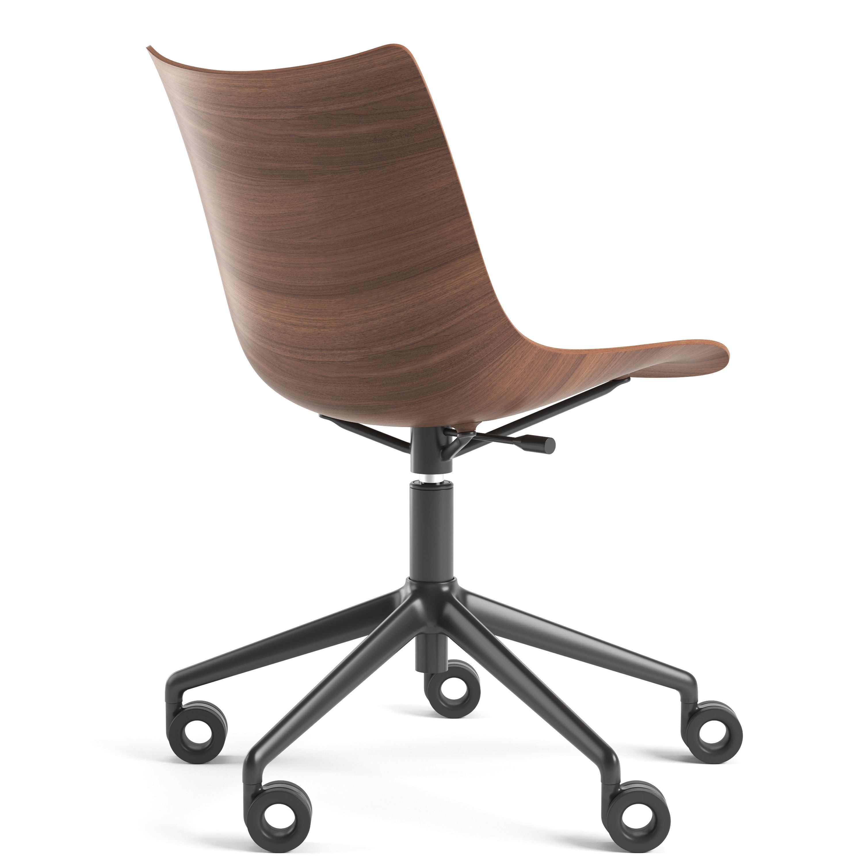 Kartell P Wood Chair 3D model_2