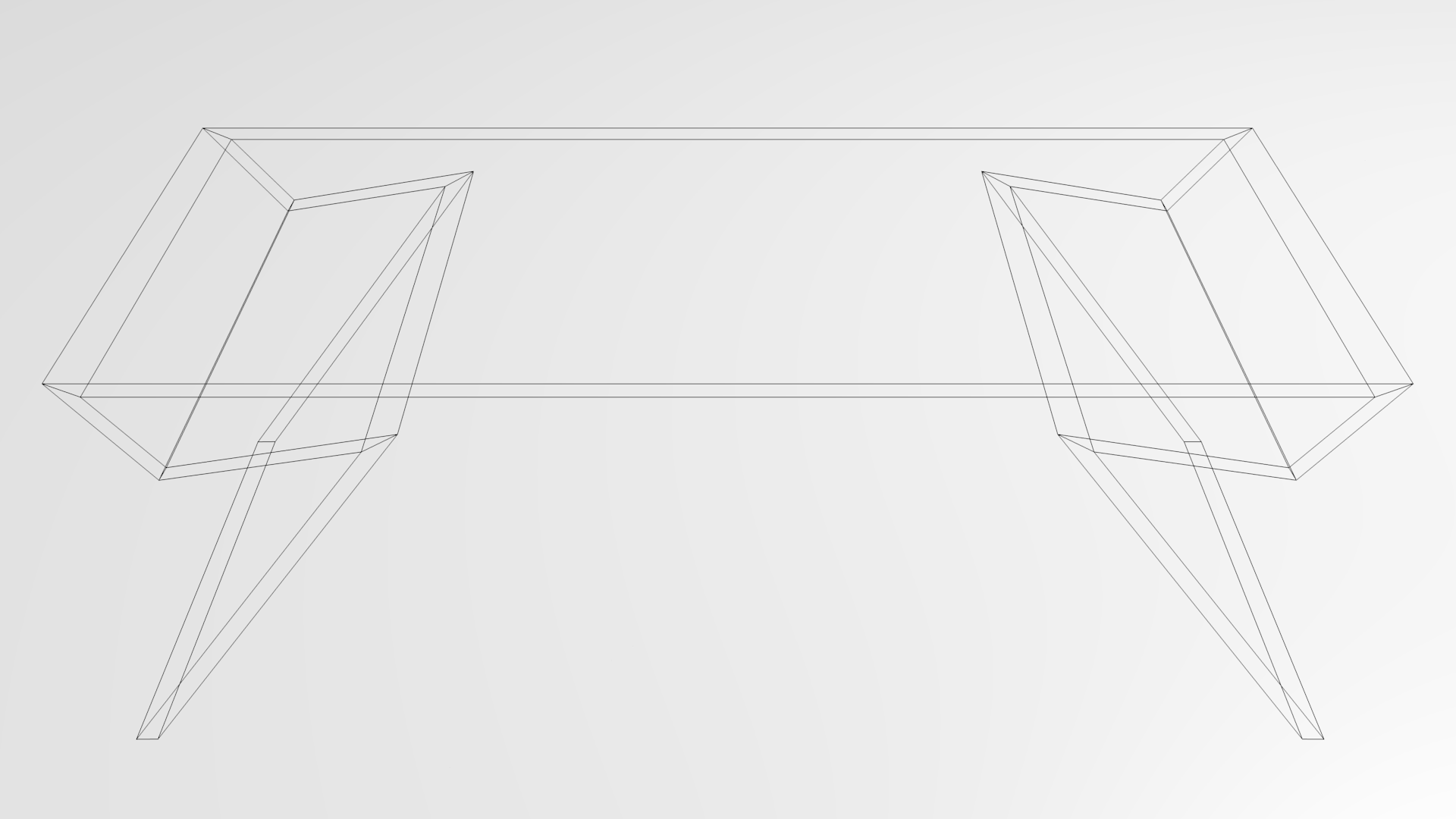 Modern table Free 3D model_5