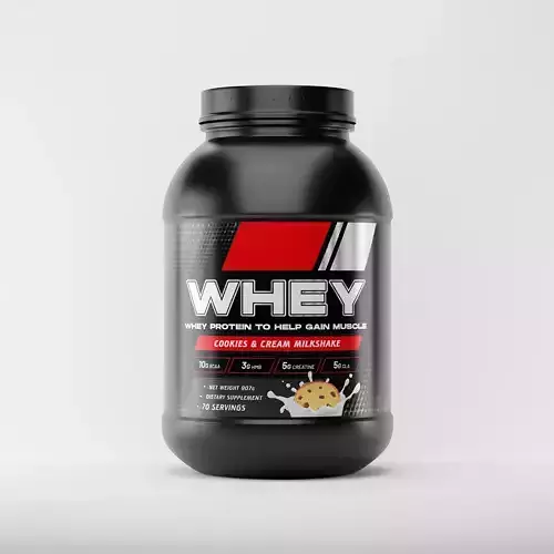 Whey Protein Bottle 3D model