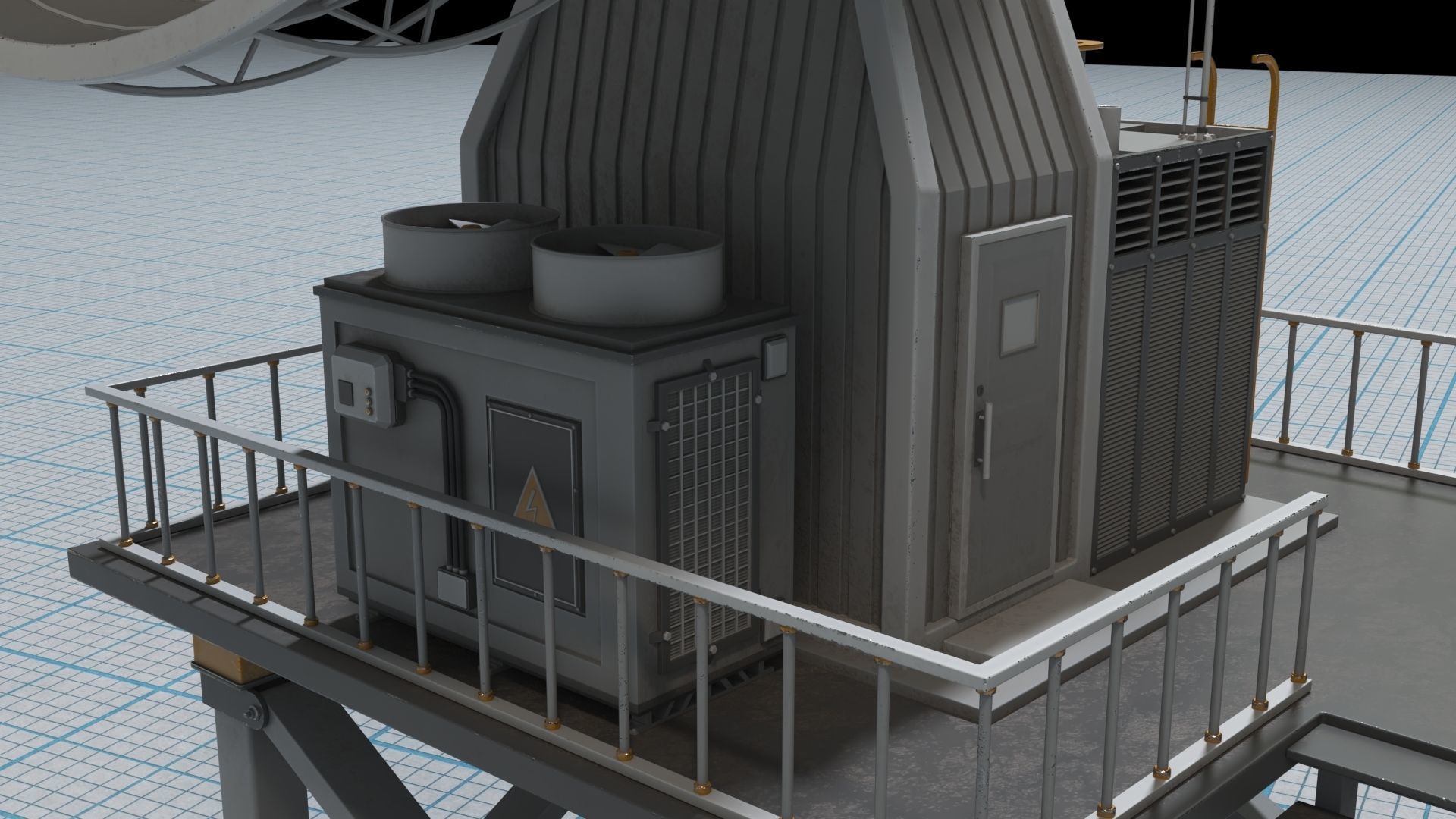 Antennas Collection - 21 pieces Low-poly 3D model_8