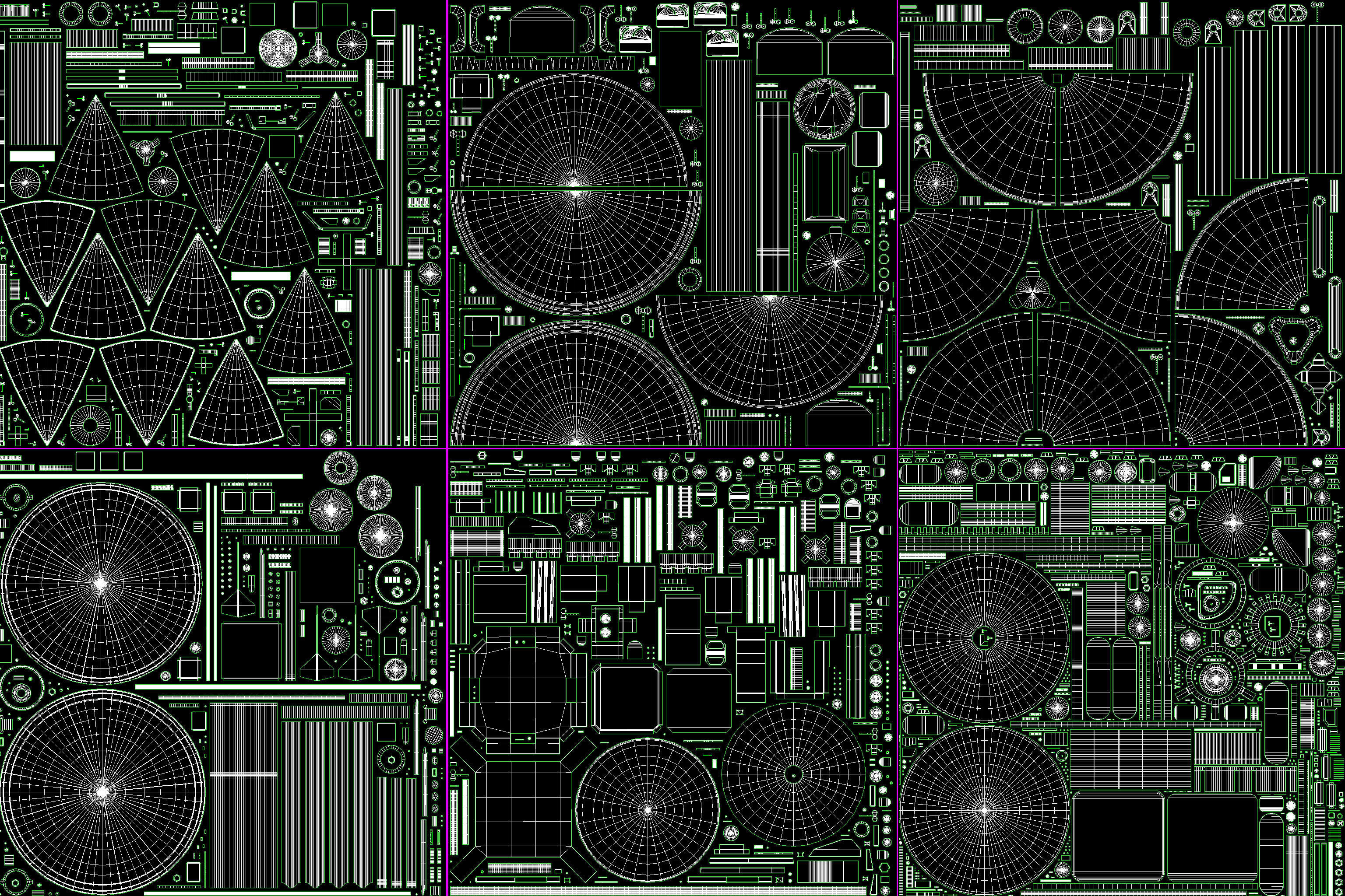 Antennas Collection - 21 pieces Low-poly 3D model_2