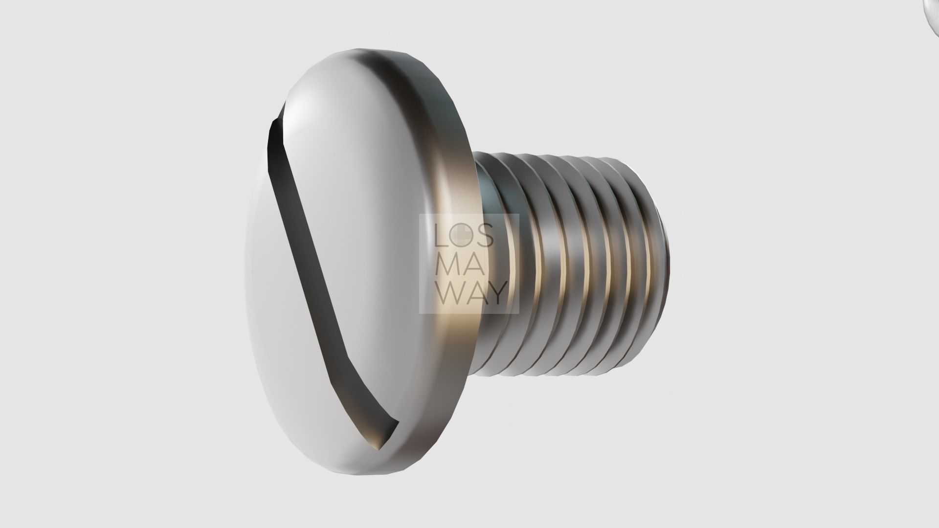 COLT M1911 PISTOL AND INSIDE PARTS 3D model_18