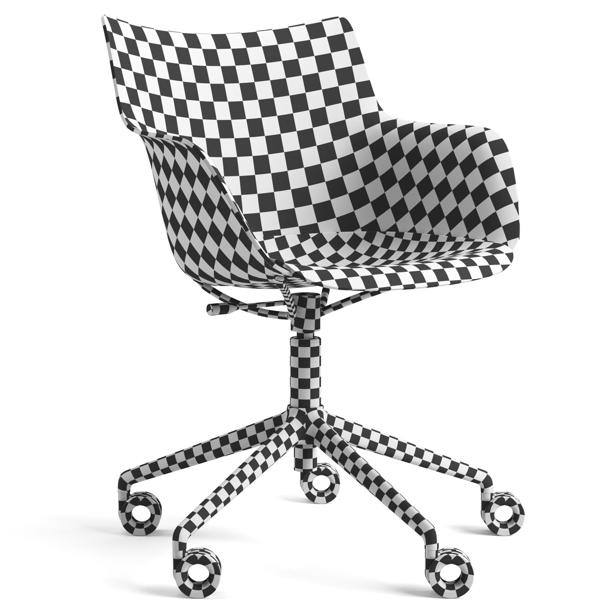 Kartell Q Wood Chair 3D model_6