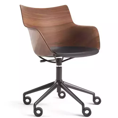 Kartell Q Wood Chair 3D model