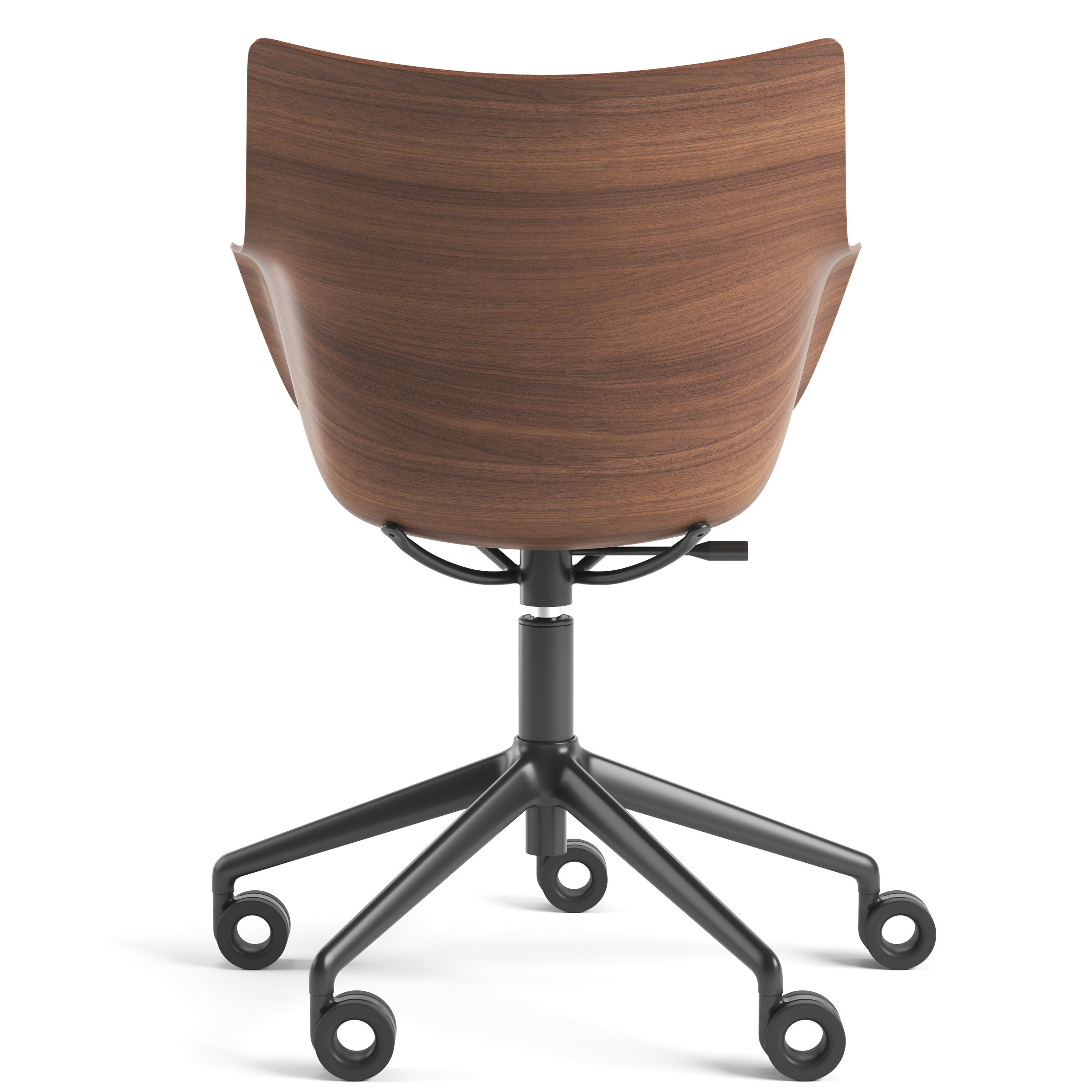 Kartell Q Wood Chair 3D model_4