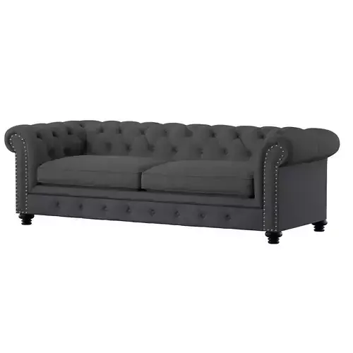 Sofa Set chesterfield with nailhead trim