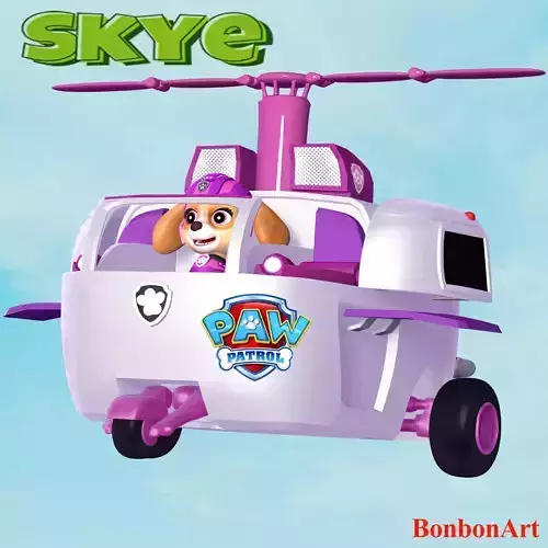 Skye Helicopter - Paw Patrol 3D print model
