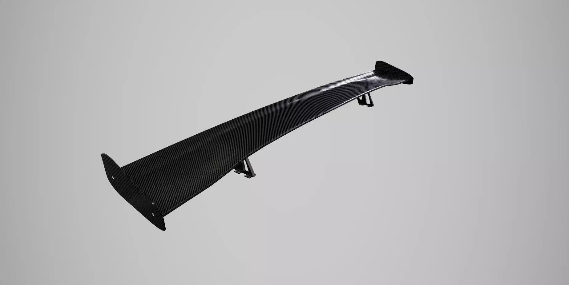 Car Tuning Spoiler Low-poly 3D model