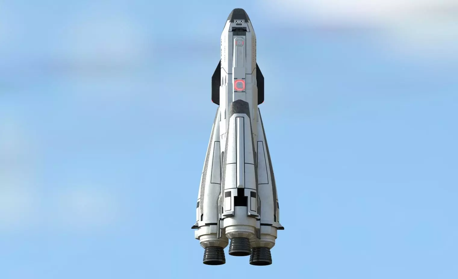 Rocket Launch 3D model_0