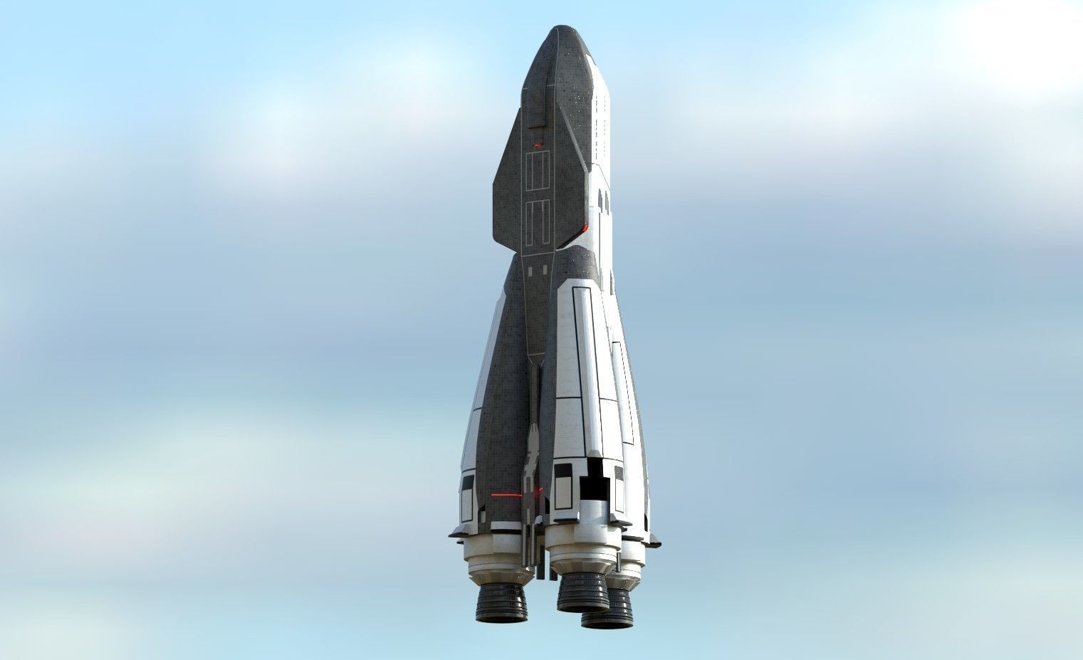 Rocket Launch 3D model_1