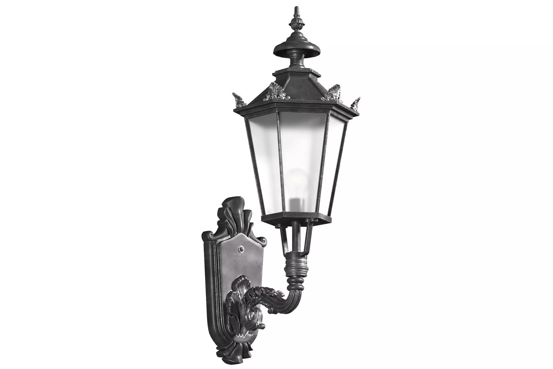 Classical Outdoor wall Lamp Lantern Streetlight Sconce 3D model_0