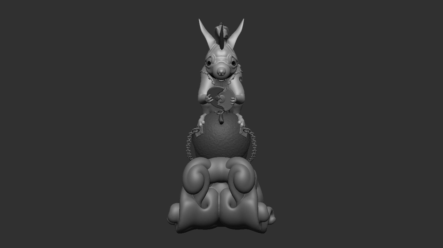 Metal Squirrel  3D print model_10