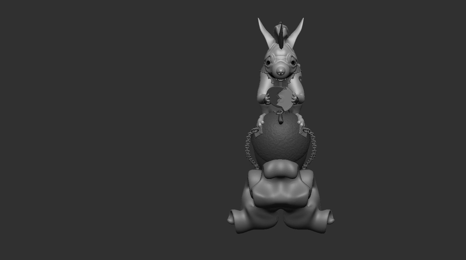 Metal Squirrel  3D print model_12