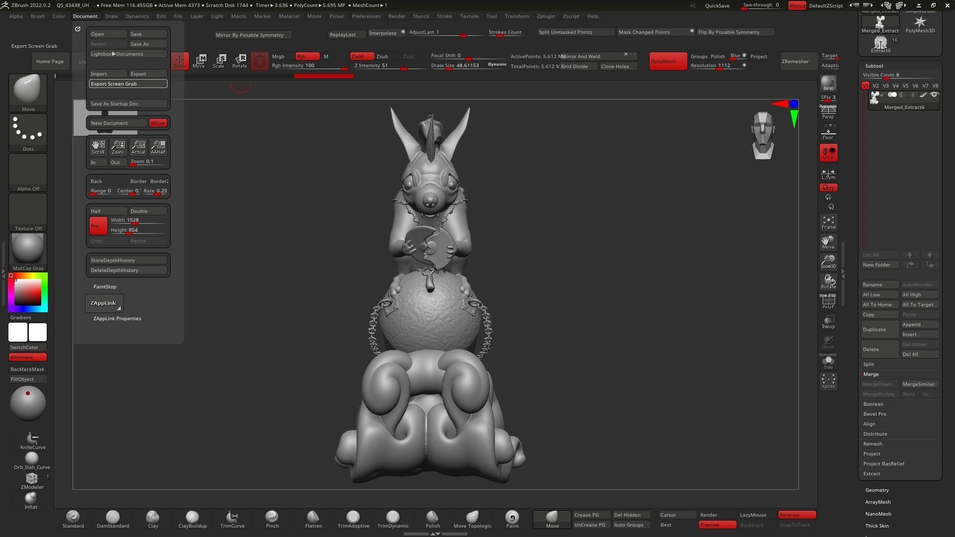 Metal Squirrel  3D print model_13