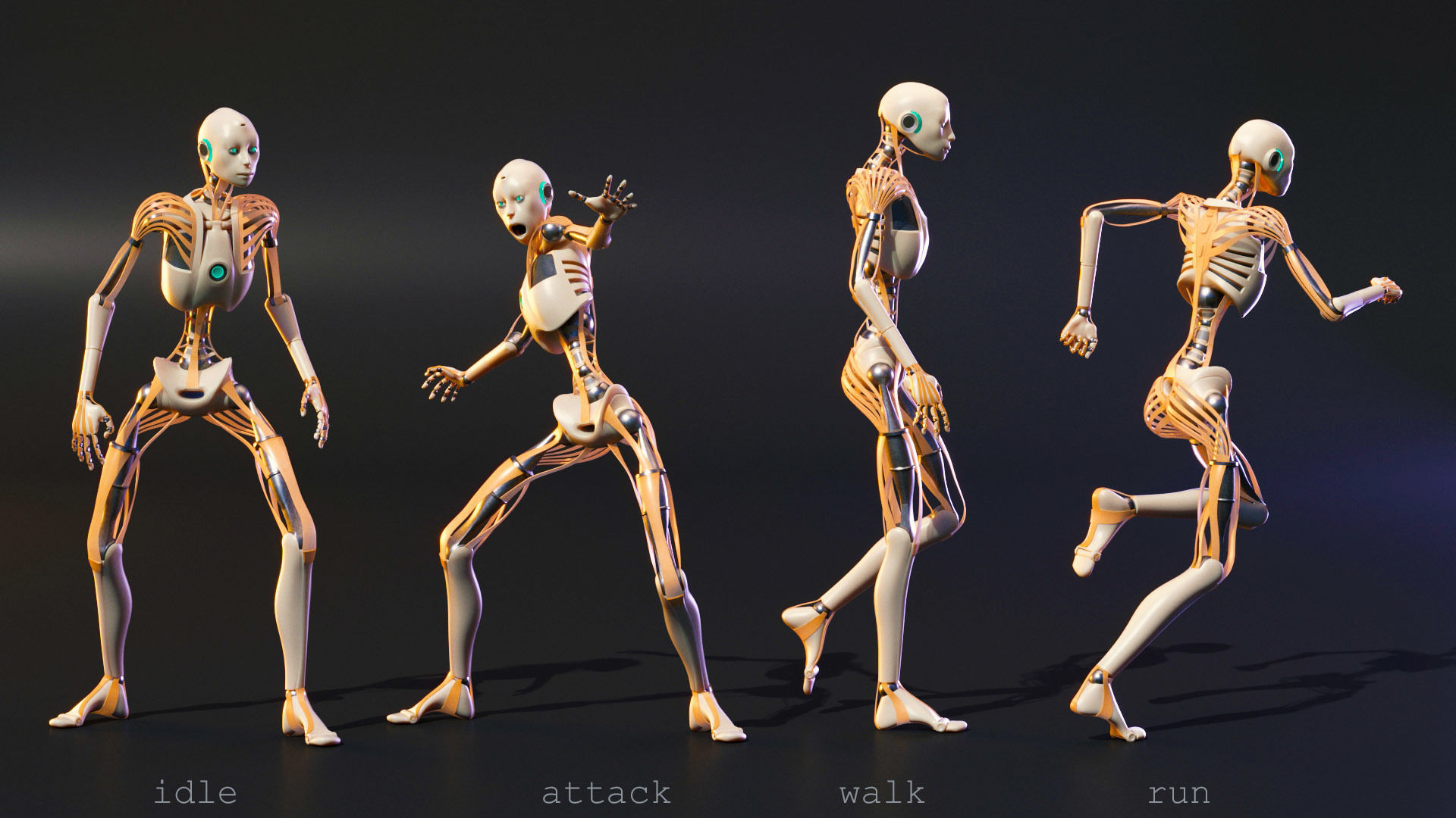 Animated Robot 3D model_2