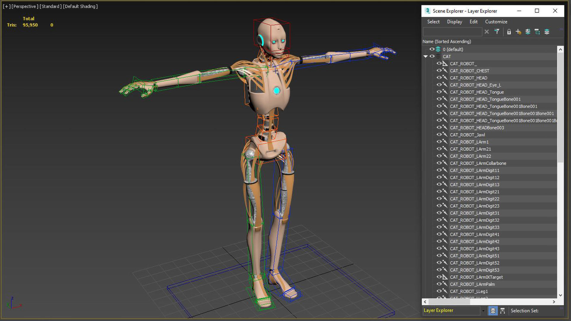 Animated Robot 3D model_6